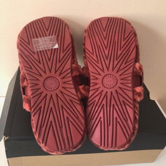 UGG  Fluff It Pop Logo Slide wool blend slipper. Size: 14 - Picture 6 of 9